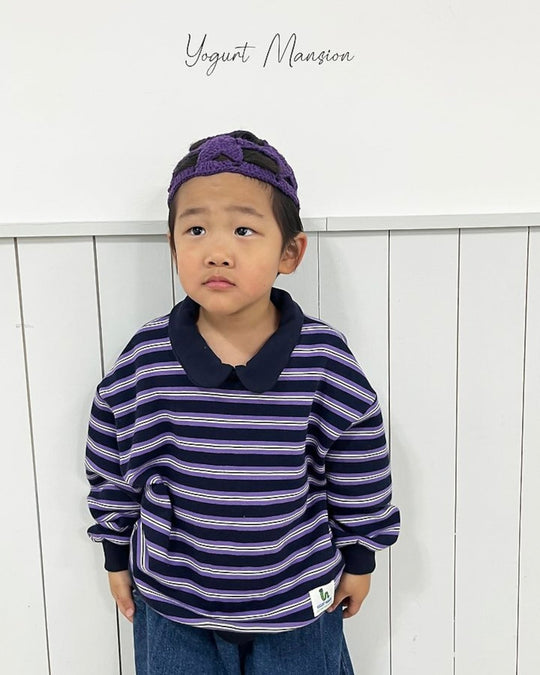 [yogurt mansion]stripe collar MTM