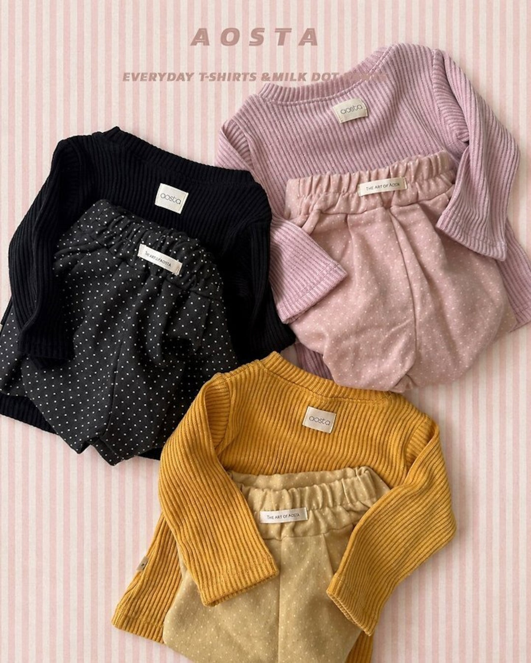 [AOSTA]Milk Dot Pants