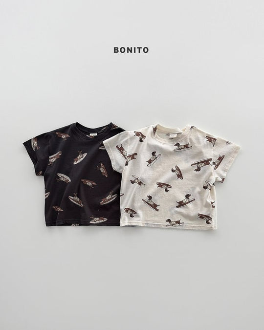 [BONITO] surfing dog T