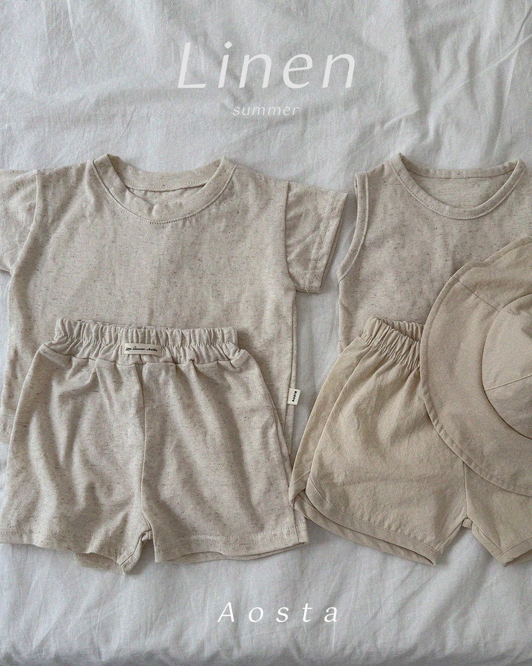 [aosta]linen short sleeve T