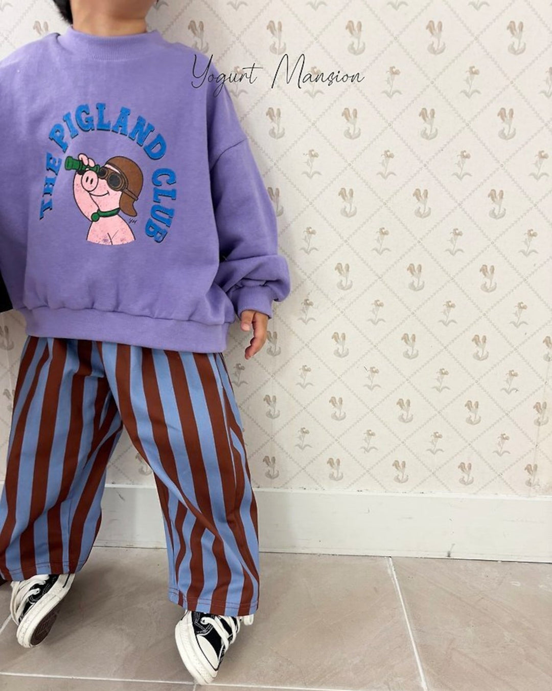[yogurt mansion]color stripe pants