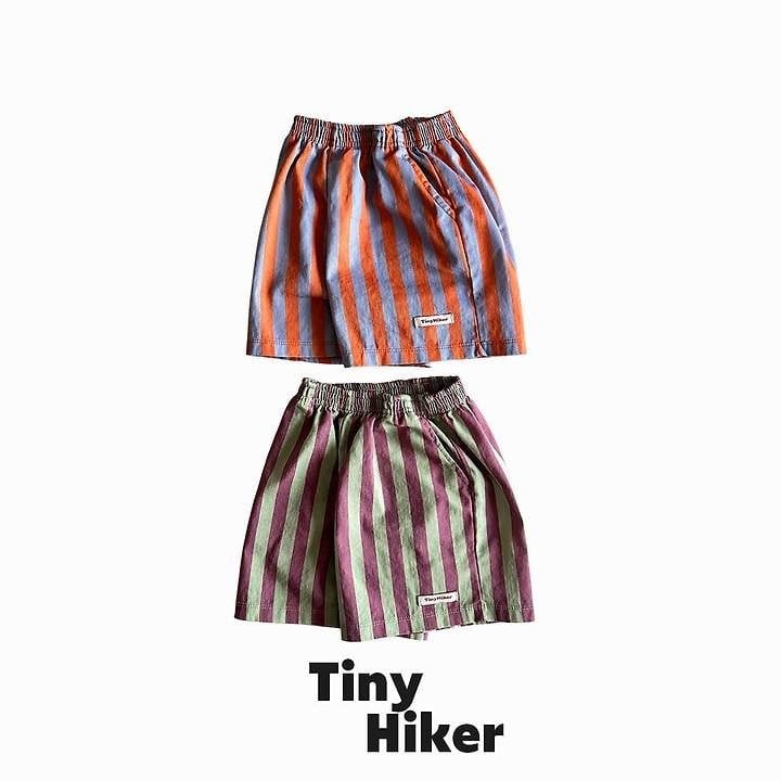 [TinyHiker]capri stripe short pants