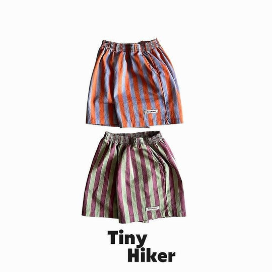 [TinyHiker]capri stripe short pants