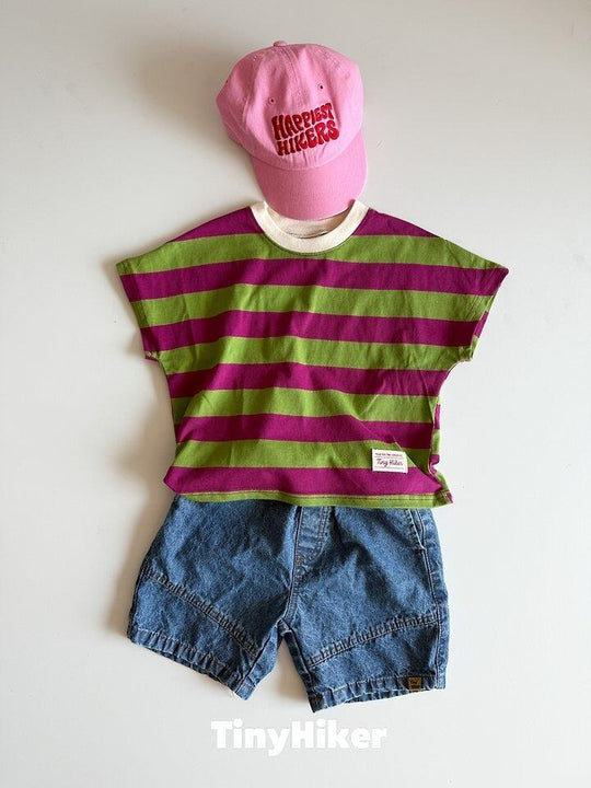 [TinyHiker]willy border striped T
