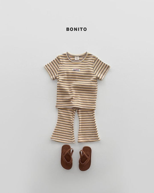[BONITO]slim stripe SET-UP