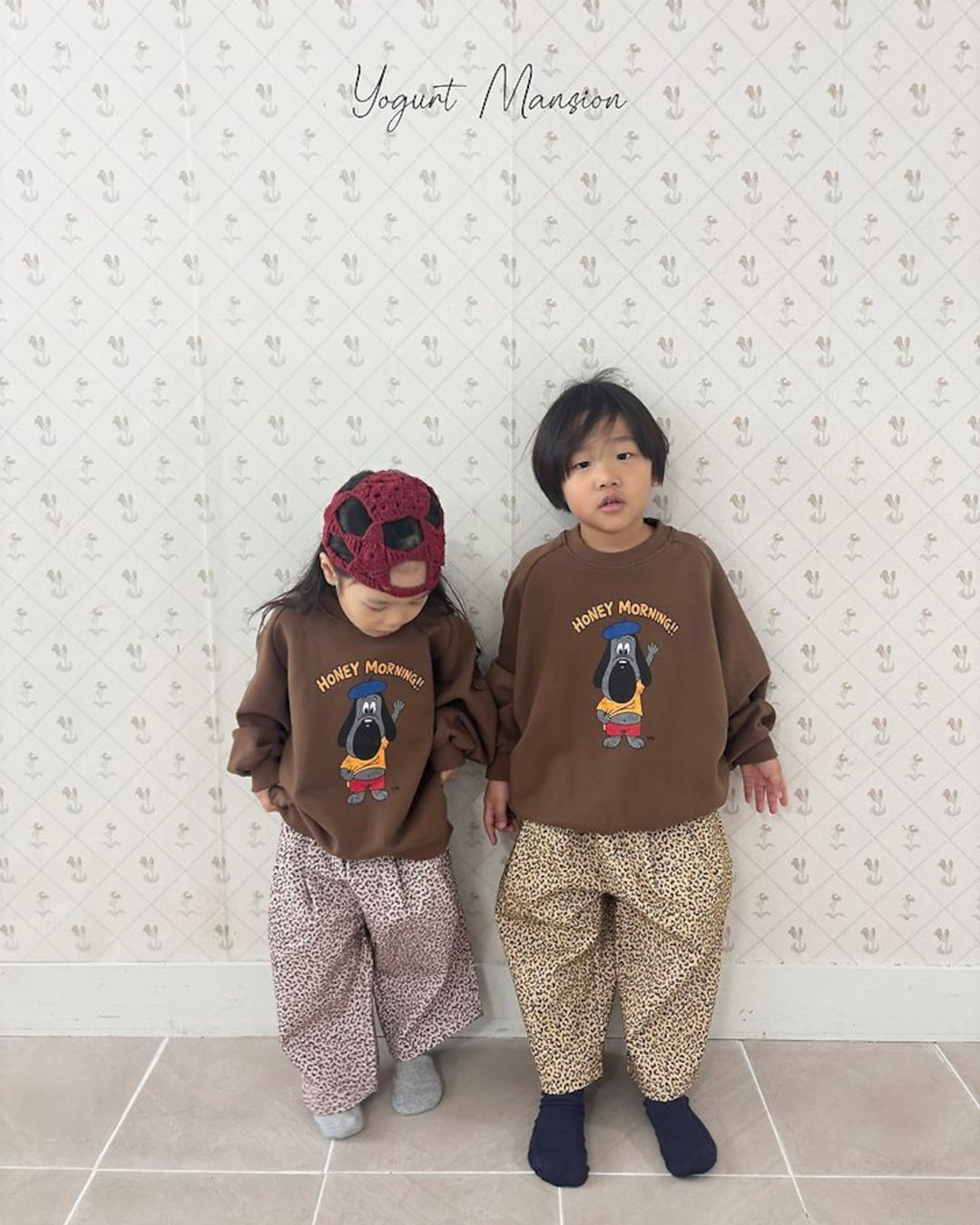 [yogurt mansion]leopard pants