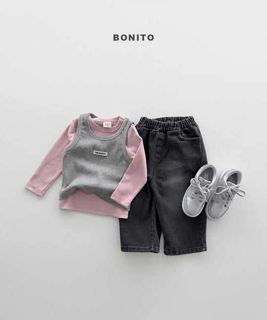[BONITO]カラーリブT