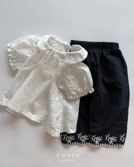 [aosta]collar blouse