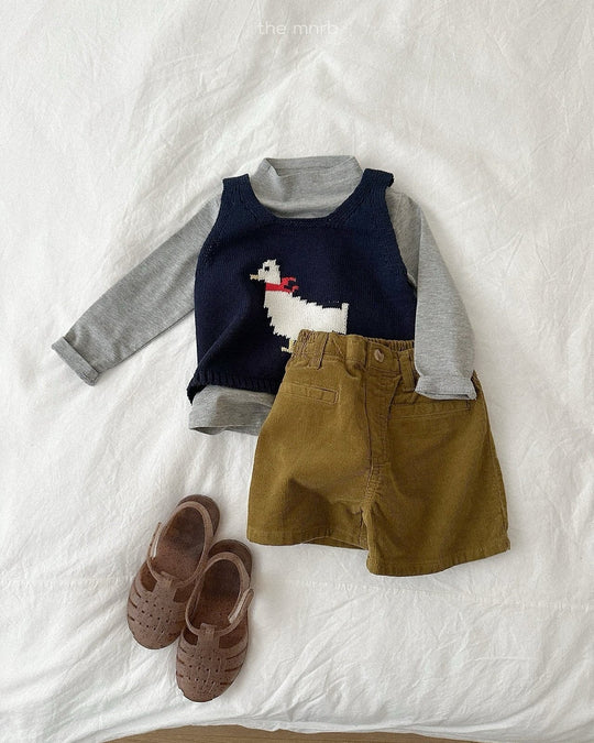 [minirobe]Duck Knit Vest