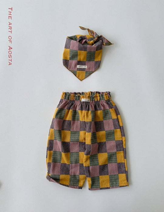 [AOSTA]Patchwork Pants