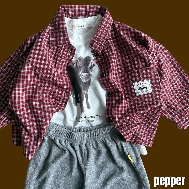 [pepper]クッキーチェックシャツ