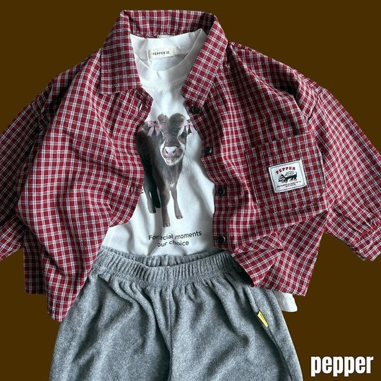 [pepper]クッキーチェックシャツ