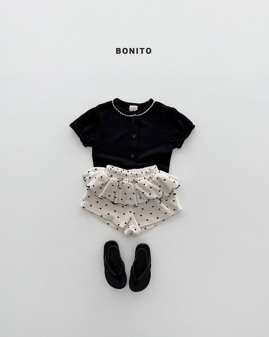 [BONITO]mini heart frill pants