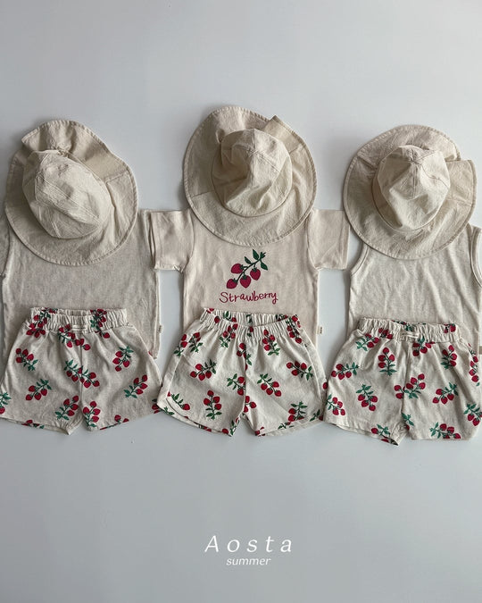 [aosta]linen short sleeve T