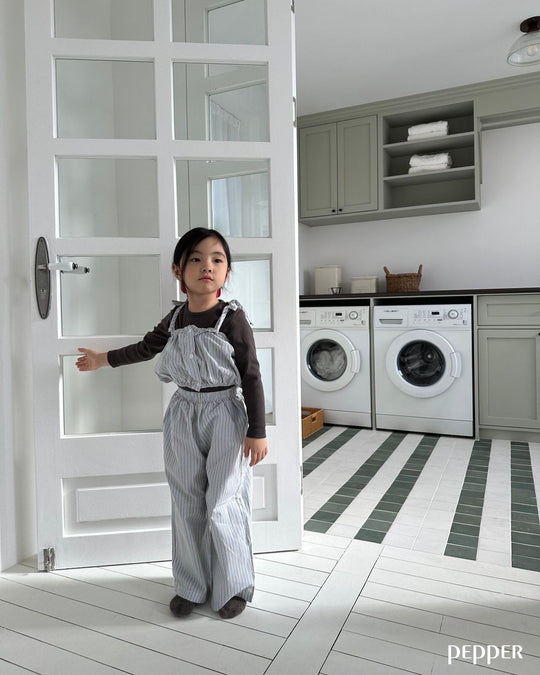 [pepper]stripe gaucho pants