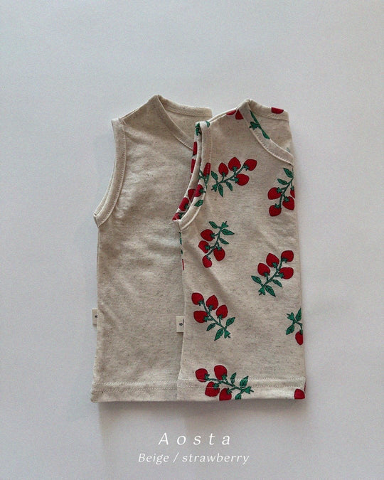 [aosta]linen sleeveless T