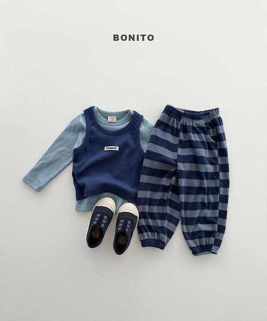 [BONITO]ボーダーニットジョガーパンツ