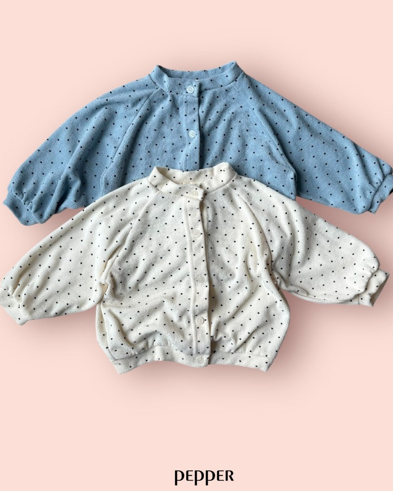 [pepper]dot terry cardigan