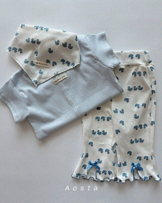 [aosta]lip ribbon pants