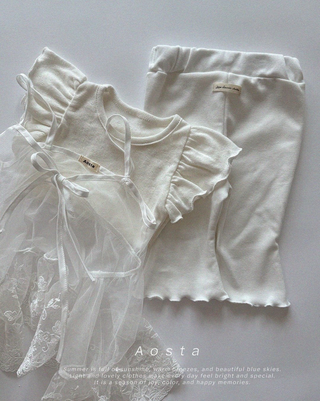 [aosta]lace open dress