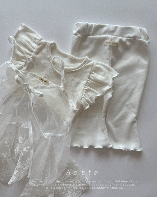 [aosta]lace open dress