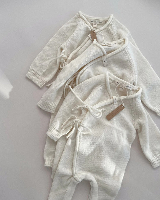 Merino Knit Baby Kimono Overall Suit［SUSUKOSHI］