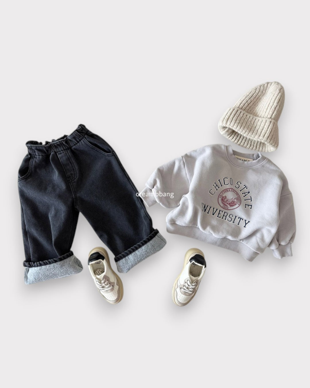 [Cream B]カレッジ起毛mtm