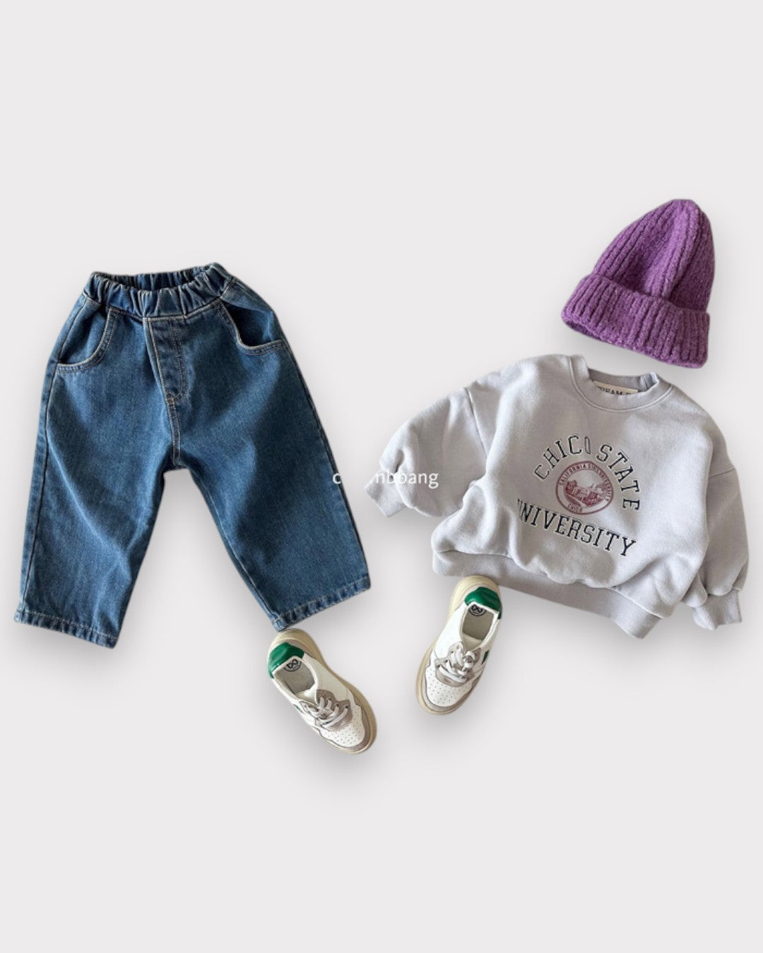 [Cream B]カレッジ起毛mtm