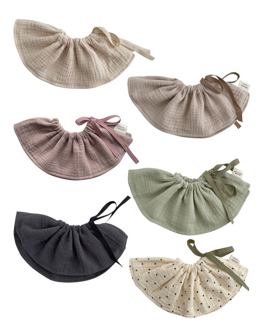 ガーゼギャザーリボンスタイ