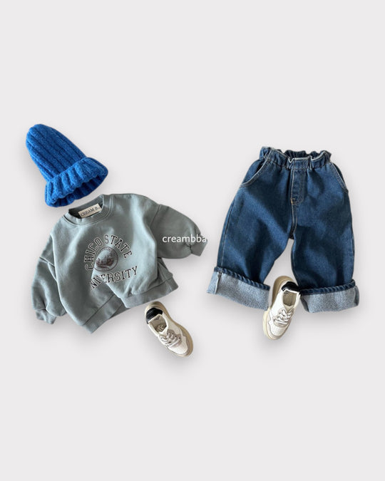 [Cream B]カレッジ起毛mtm