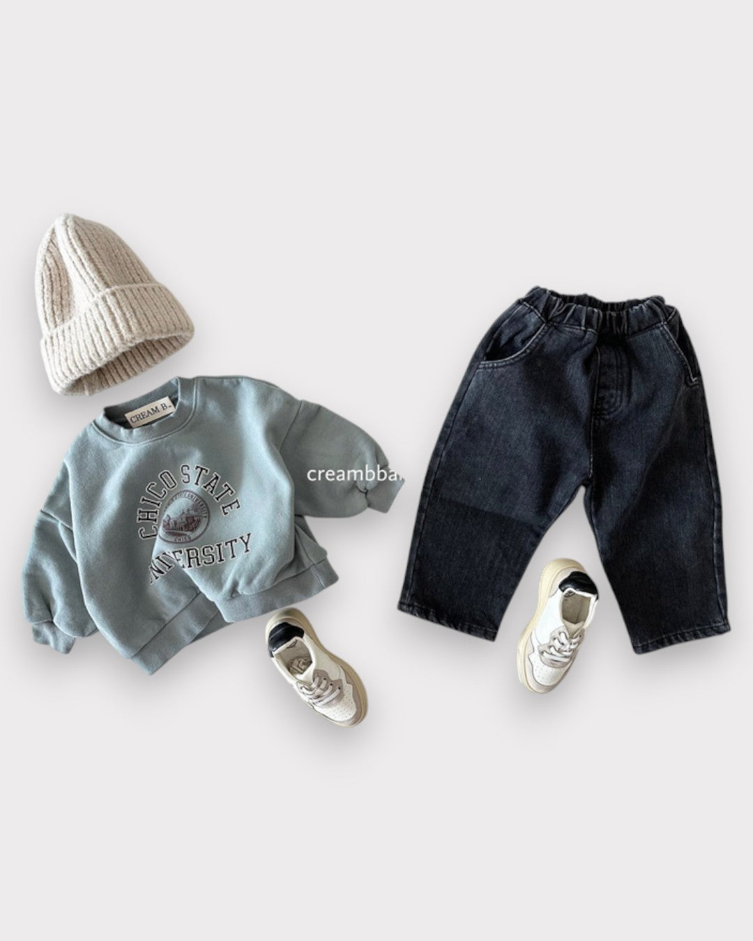 [Cream B]カレッジ起毛mtm